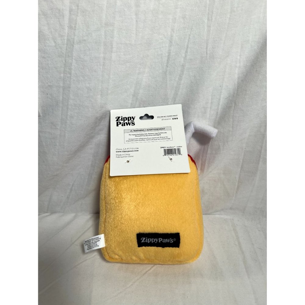 Zippy Paws Apple Juice Box Plush Dog Toy NWT - Picture 2 of 4